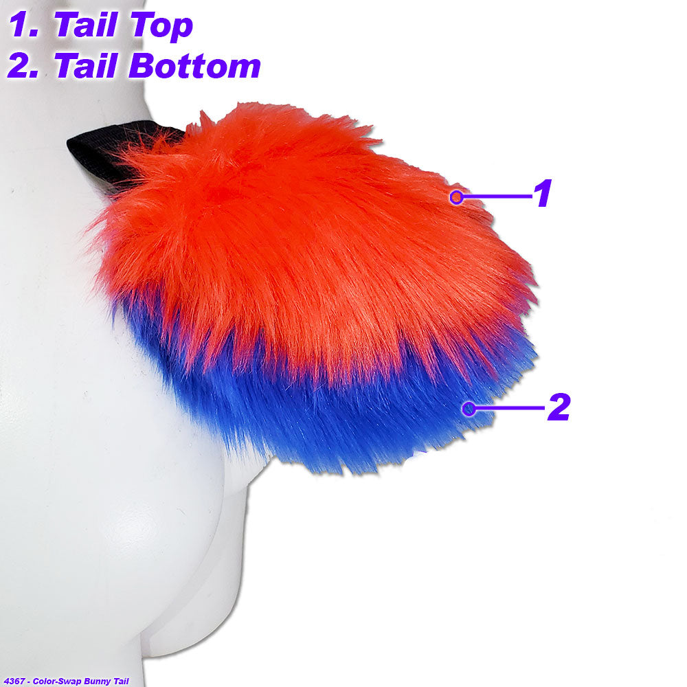 ∩∩bunny tail⚪︎ Pawstar Color-Swap Bunny Tail | Custom Partial Fursuit Commission