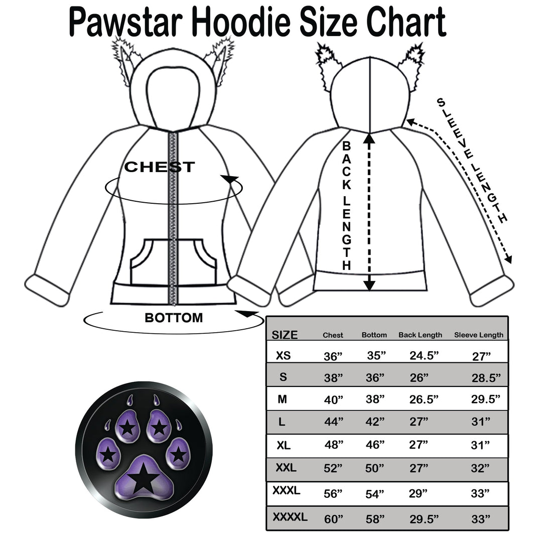 CUSTOM Fox Yip Hoodie - Pawstar Pawstar Hoodie bunny, custom, hoodie, ship-15