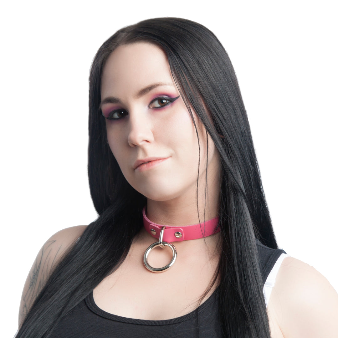 ✧ Dark Pink Basic Ring Collar [Discontinued Option]
