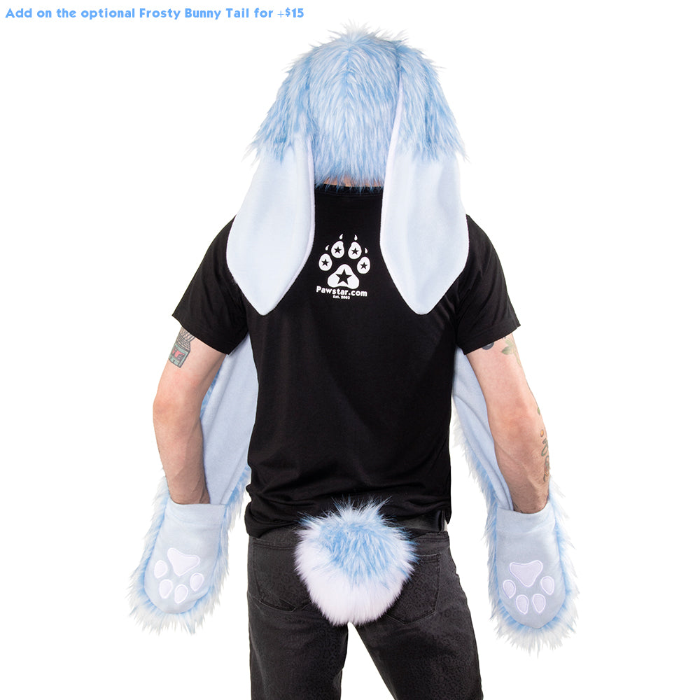 ★ Frosty Bunny Paws at You Hood - Pawstar Pawstar Hoods bunny, cosplay, costume, frosty, furry, hat, limited, pride, ship-15