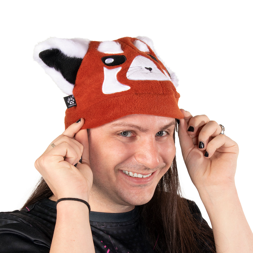 Red Panda Hat - Pawstar Pawstar Fleece Hats canine, cosplay, costume, furry, hat, new, ship-15