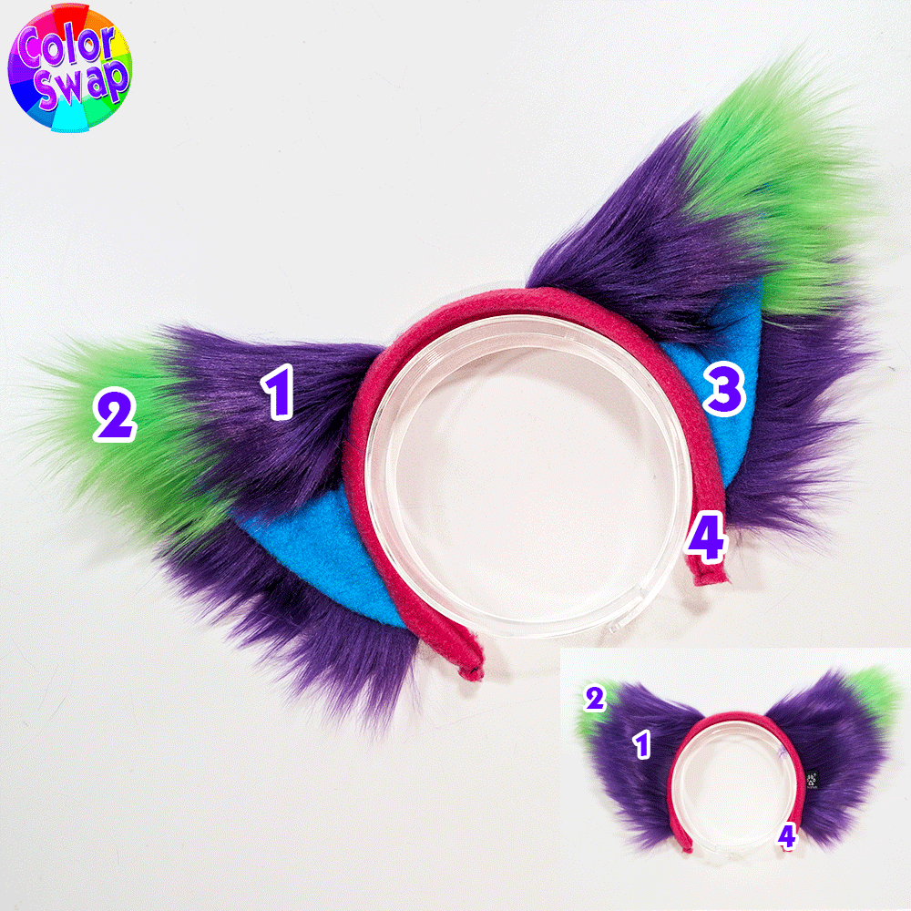 Pawstar Color-Swap Fox Yip Ear Headband