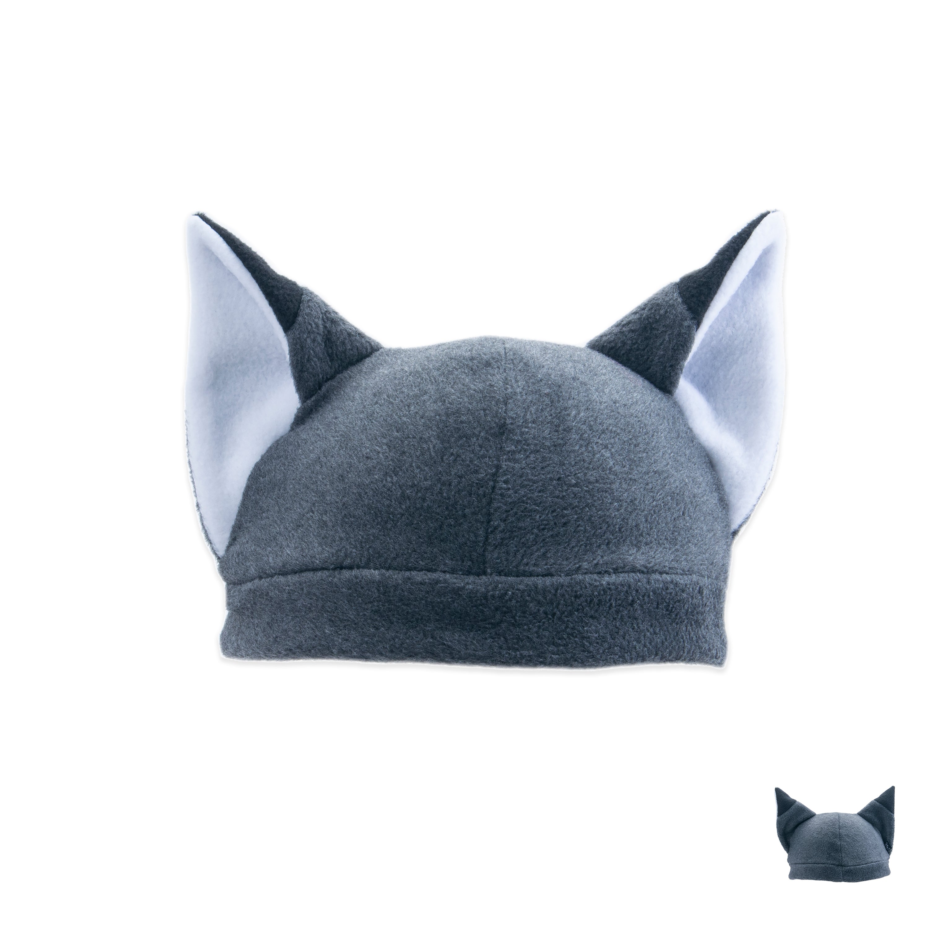 Pawstar Fleece Fox Hat for partial fursuit, furry cosplay, or halloween costume