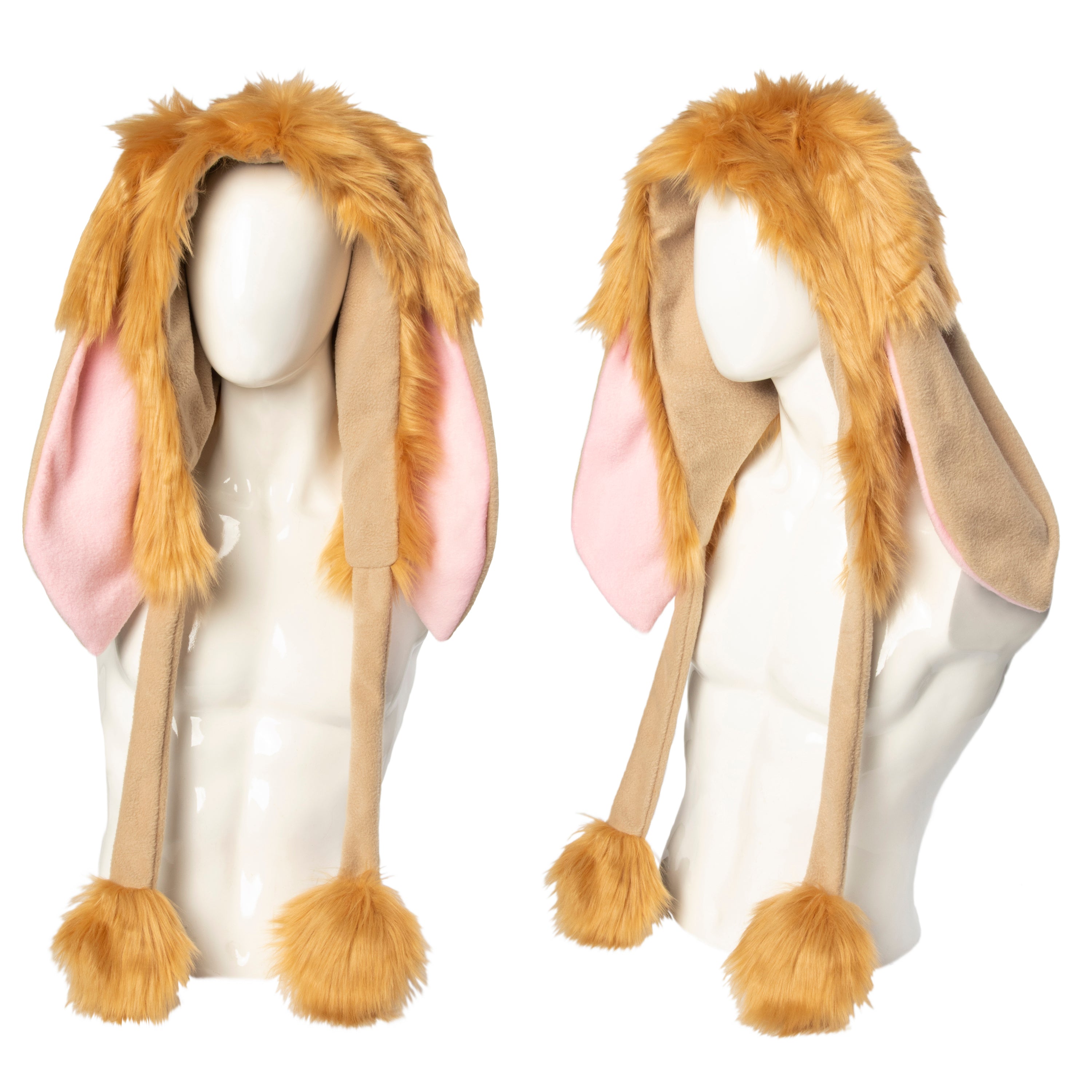 Bunny Nybble Puffet Hood - Pawstar Pawstar Hoods bunny, cosplay, costume, furry, hat, ship-15, ship-15day