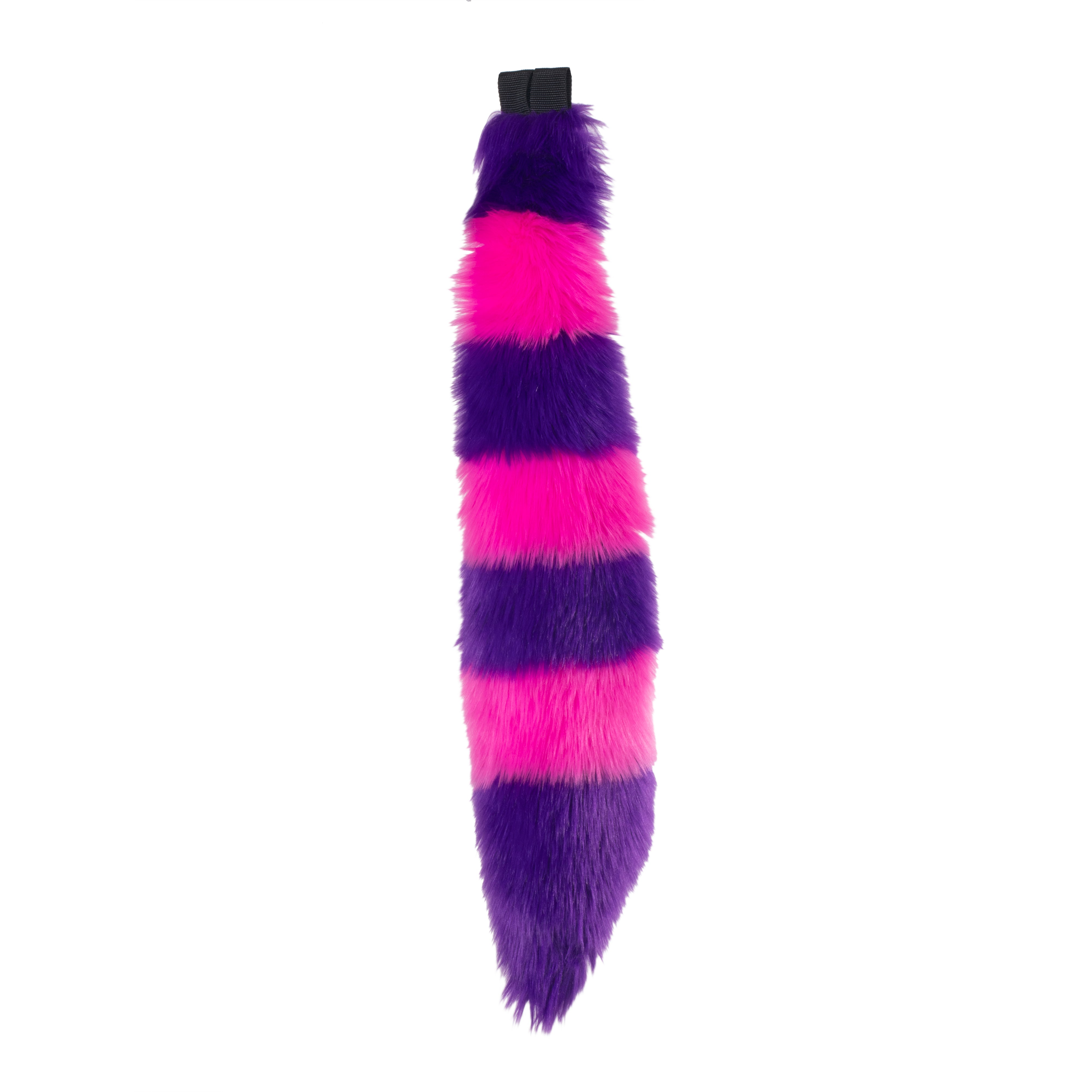 Pawstar Cheshire Full Fox Tail cat kitty alice in wonderland  furry fluffy partial fursuit halloween costume or cosplay accessory