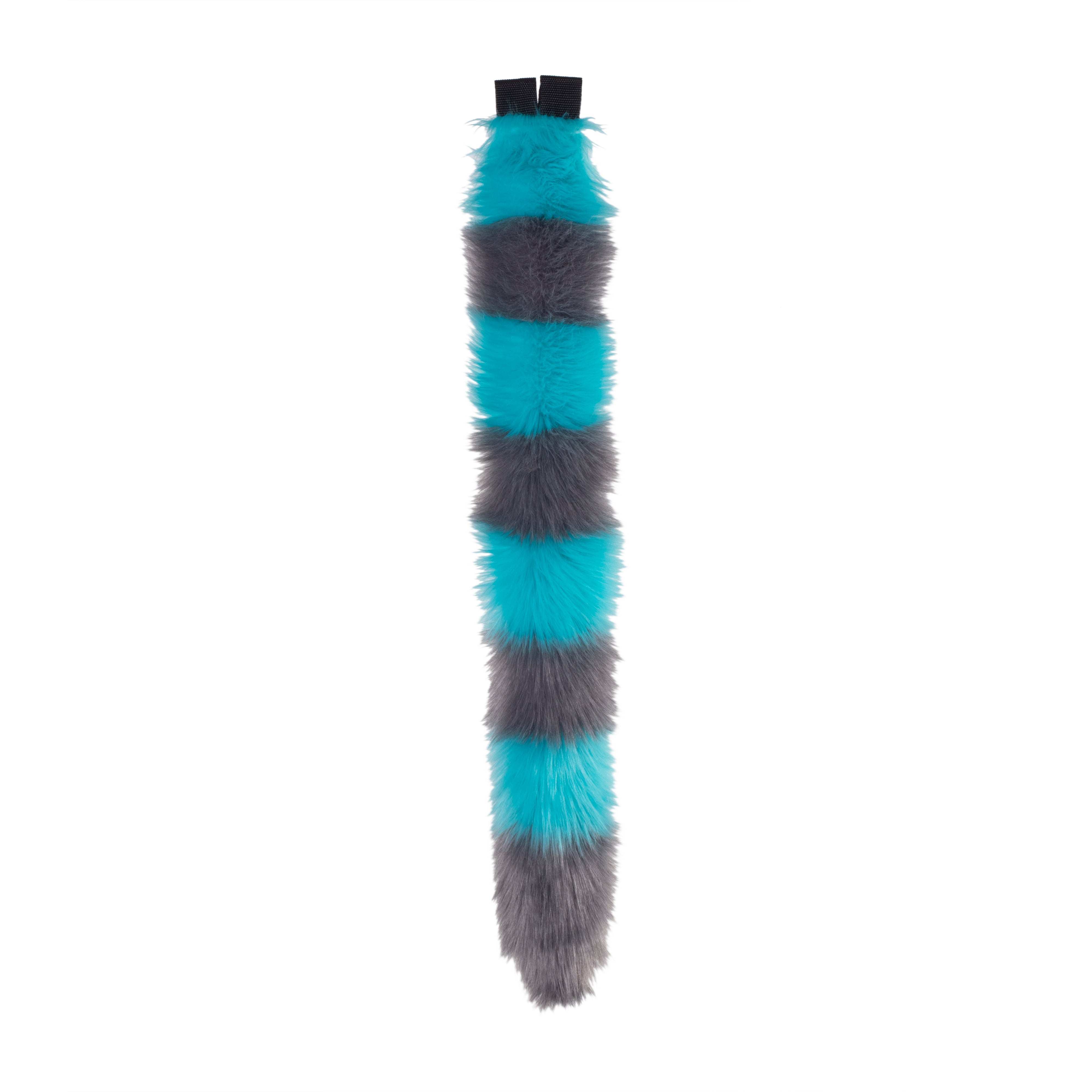 Pawstar Cheshire Striped Kitty Tail alice in wonderland furry fluffy partial fursuit halloween costume or cosplay accessory
