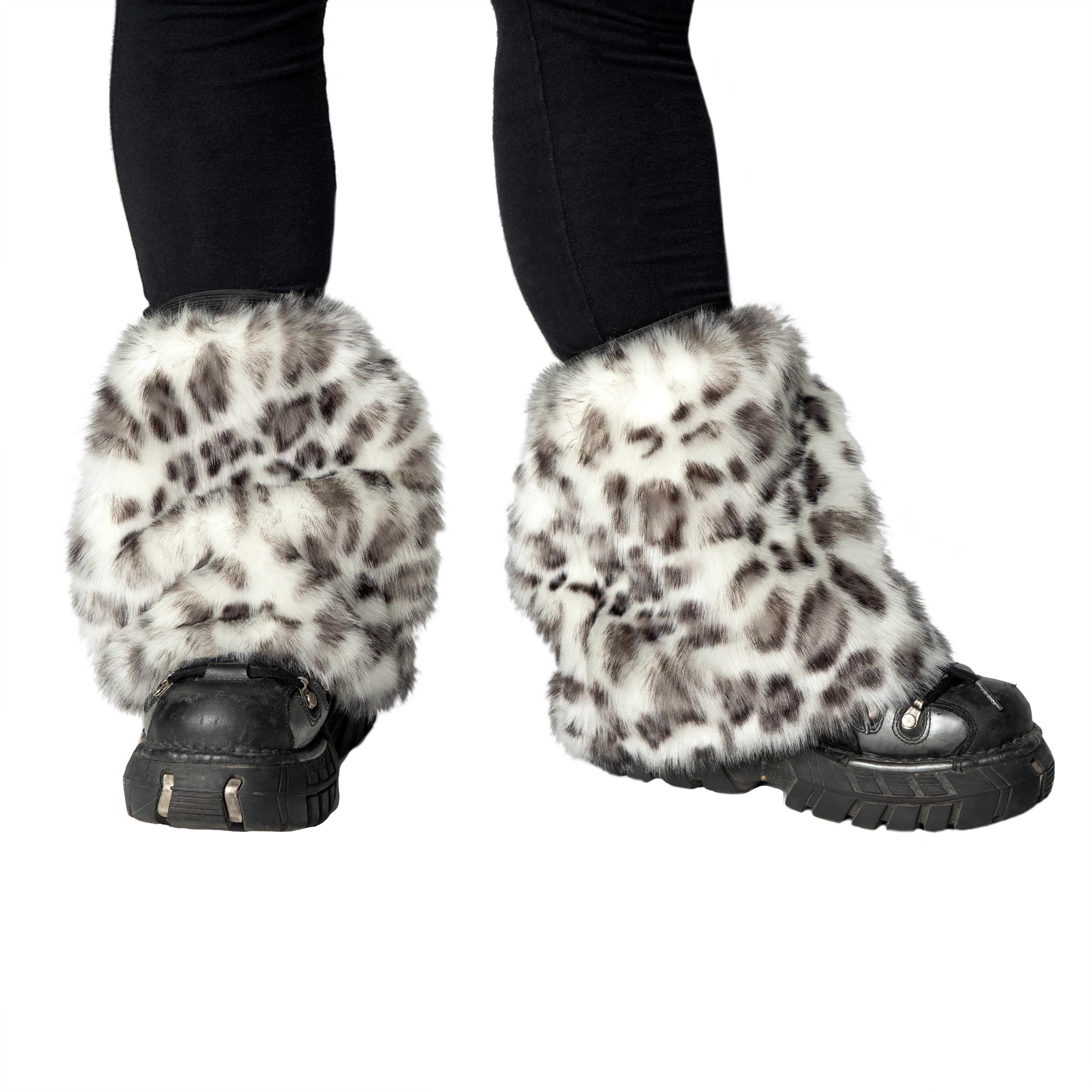 Snow Leopard Pony Puff Leg Warmers - Pawstar Pawstar Pony Puffs cosplay, costume, furry, Legs, ship-15