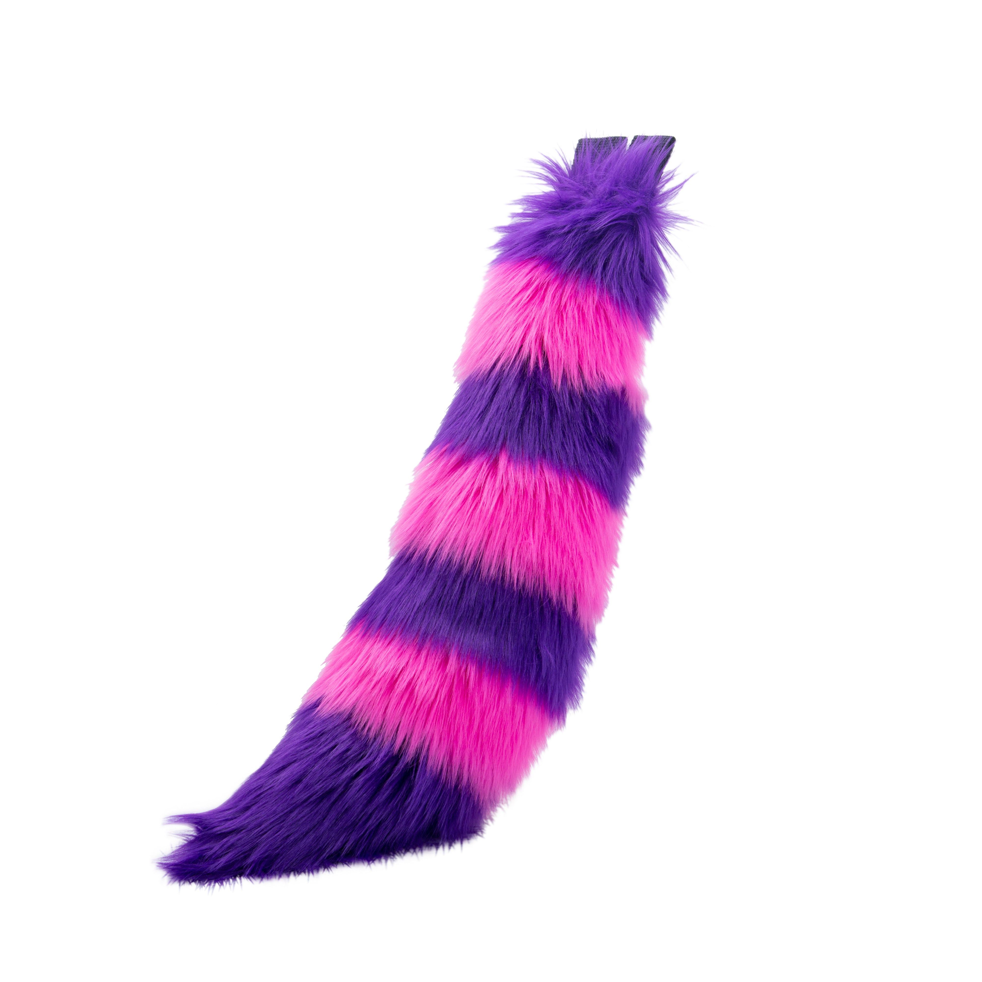 Pawstar Cheshire Mini Fox Tail alice in wonderland furry fluffy partial fursuit halloween costume or cosplay accessory