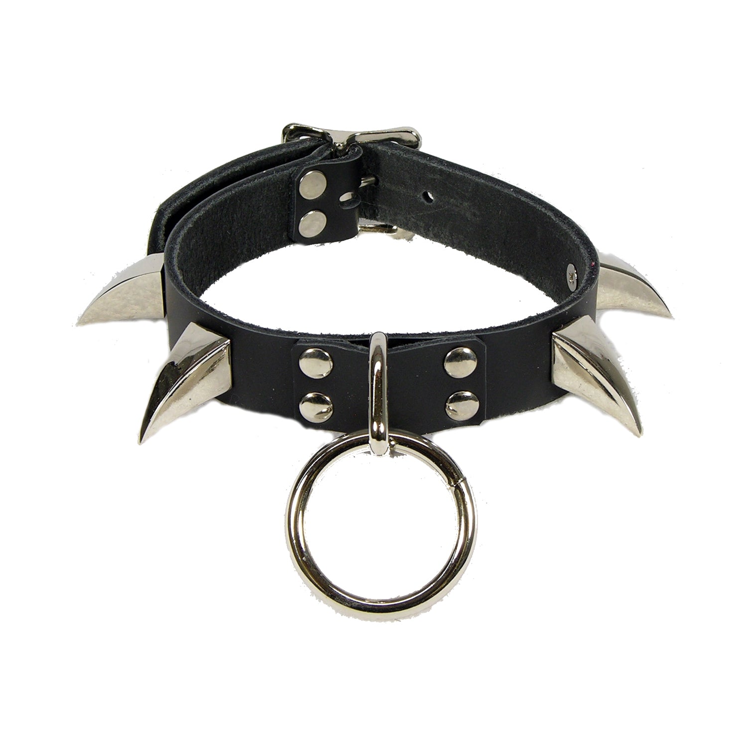 Ringed Claw Collar - Pawstar Pawstar Leather Collar collar, cosplay, costume, furry, leather, ship-15, ship-15day