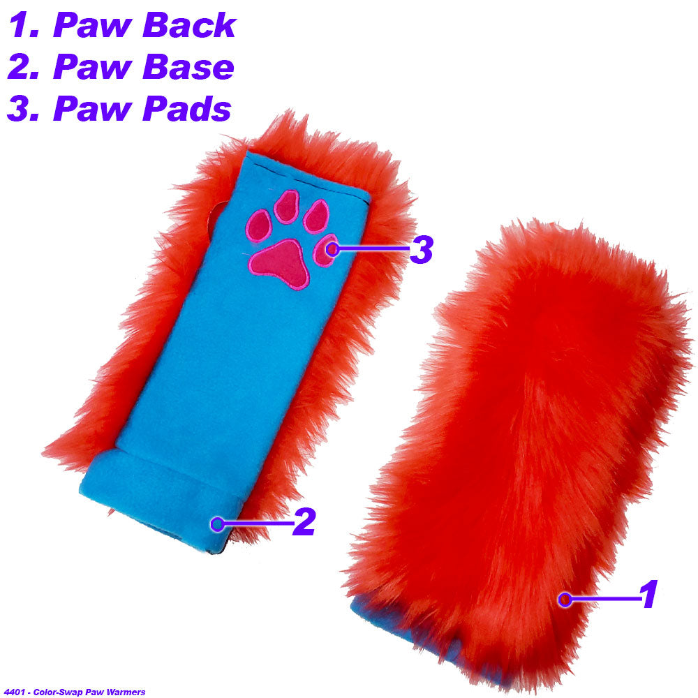 ☆ Color-Swap Paw Warmers