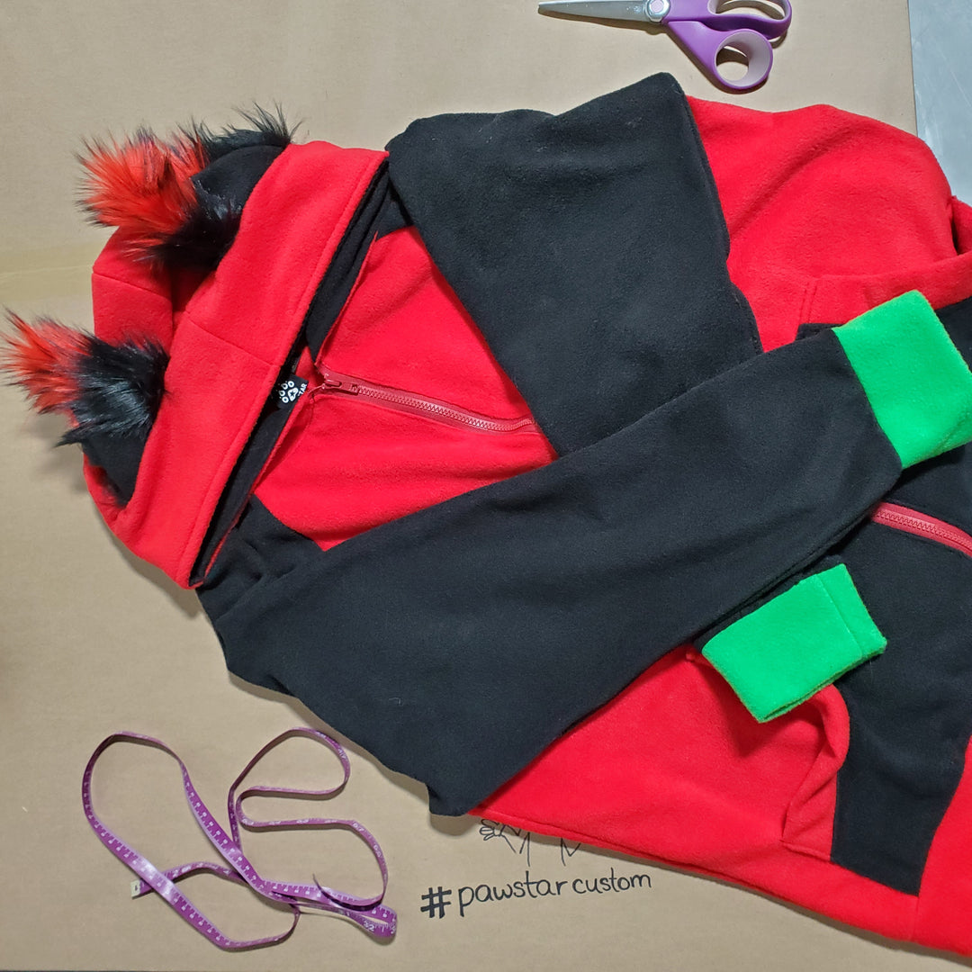 CUSTOM Fox Yip Hoodie - Pawstar Pawstar Hoodie bunny, custom, hoodie, ship-15