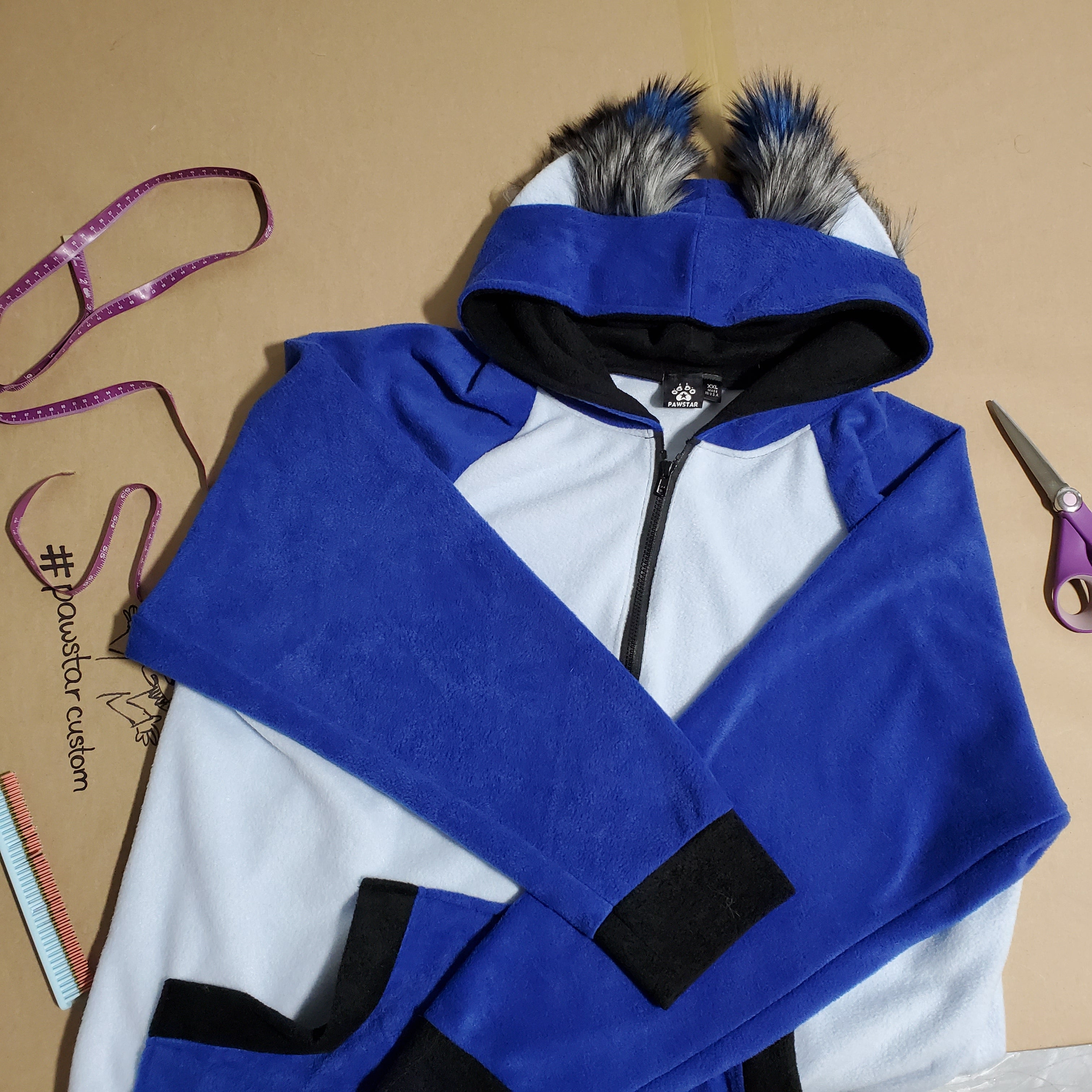 CUSTOM Fox Yip Hoodie - Pawstar Pawstar Hoodie bunny, custom, hoodie, ship-15