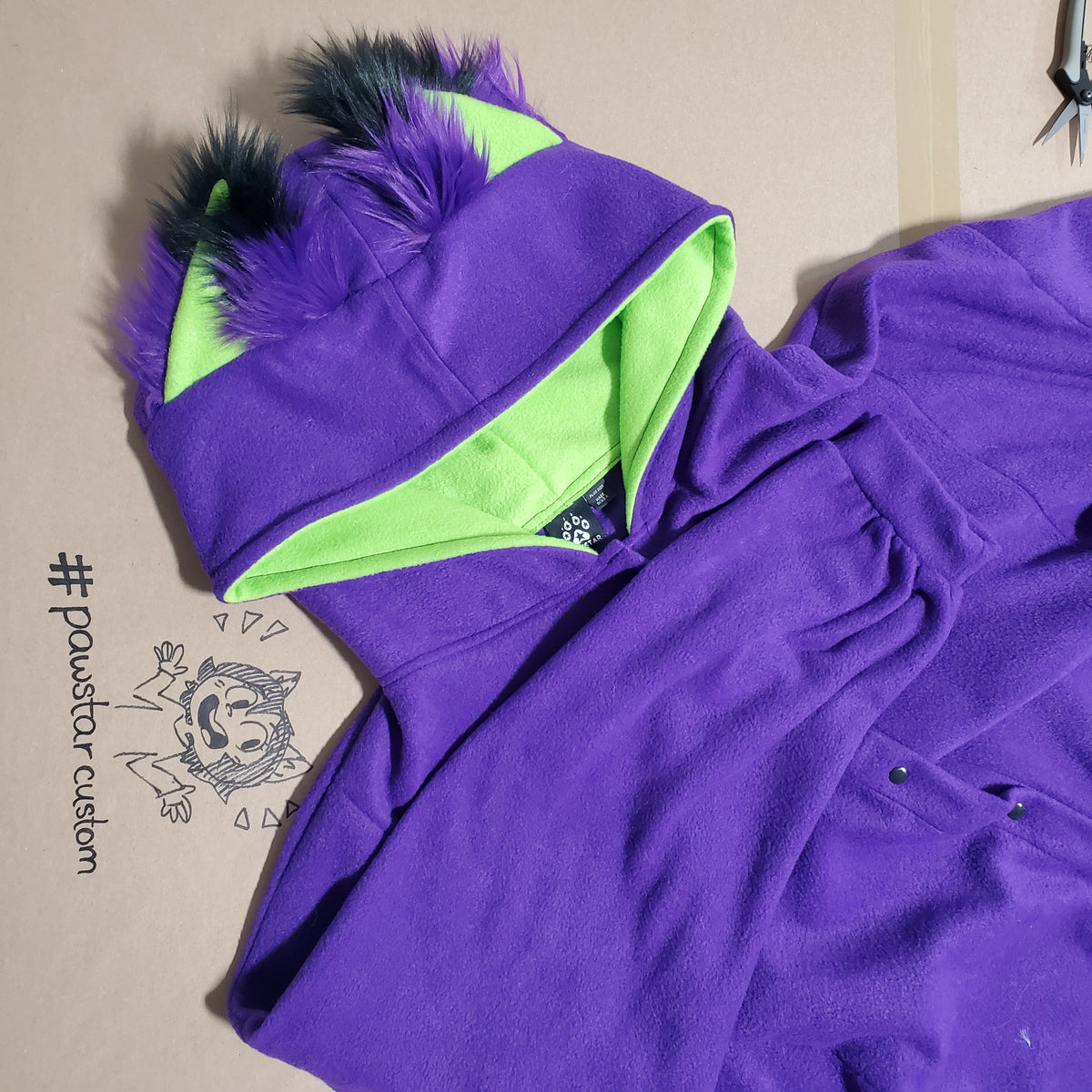 CUSTOM Fox Yip Hoodie - Pawstar Pawstar Hoodie bunny, custom, hoodie, ship-15