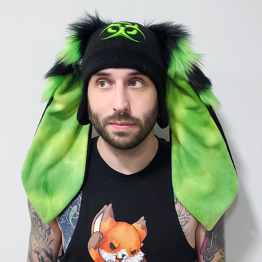 Bio Mega Bunny Hat - Pawstar Pawstar Fleece Hats bunny, cosplay, costume, furry, hat, new, ship-15, ship-30day