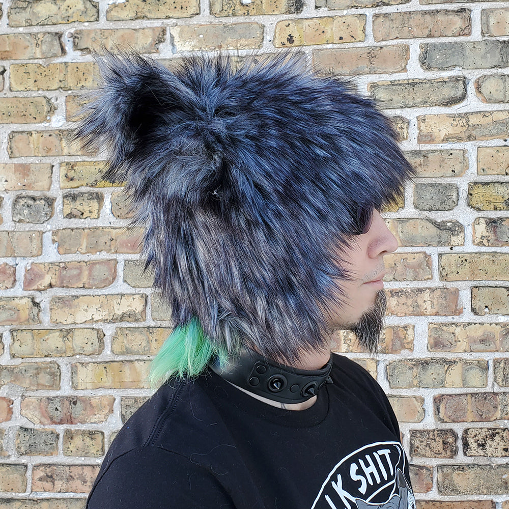 ★ Fluffy Puffy Wild Wolf Hat - Pawstar Pawstar Hoods canine, cosplay, costume, furry, hat, limited, ship-15, wolf