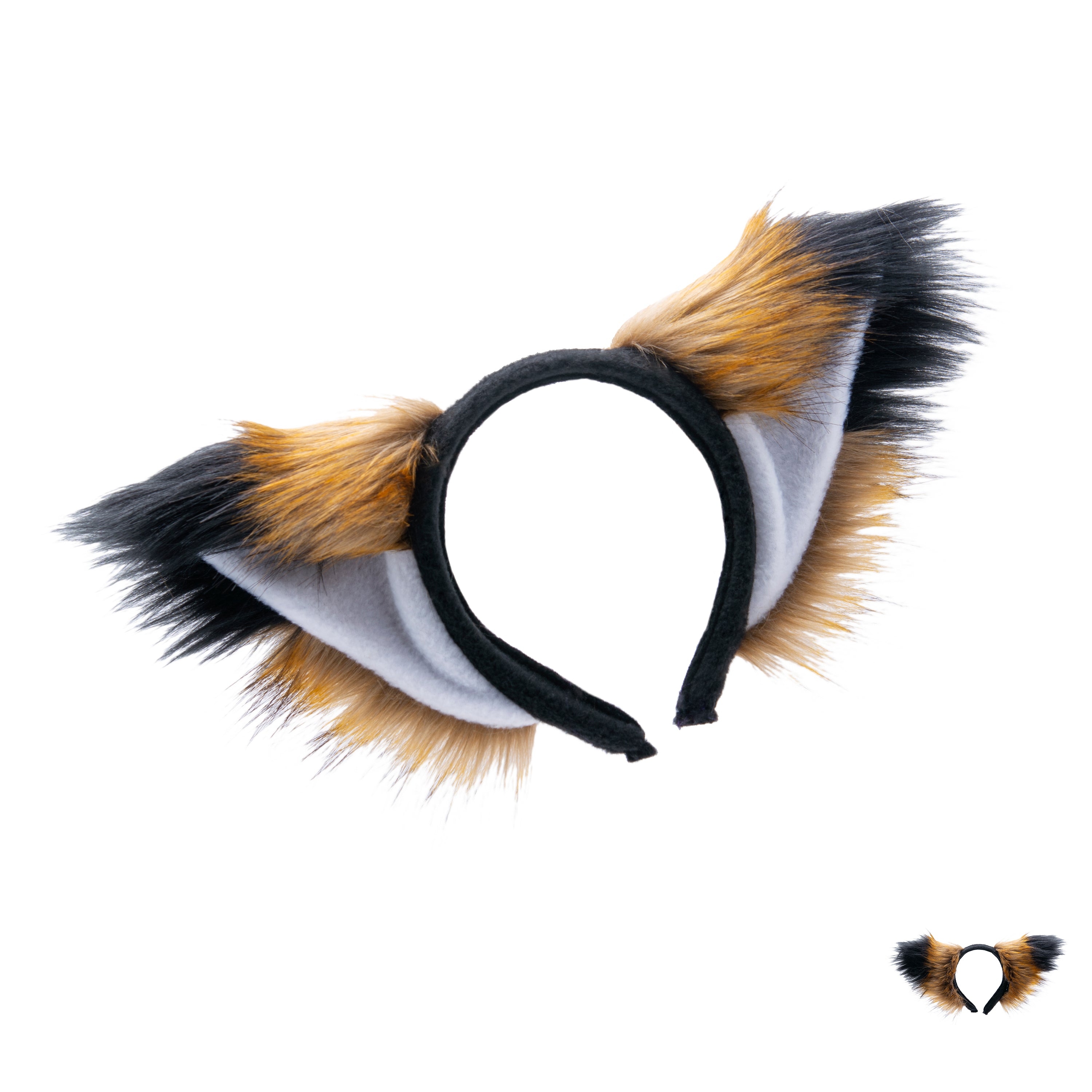 Pepper Fox Yip Ear Headband -  fox ear headband for costumes, cosplay, fursuit, fashion, therian front