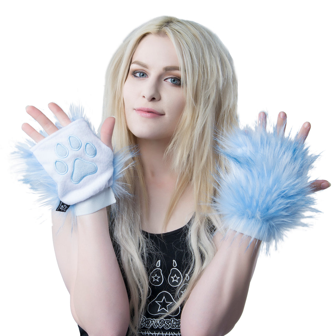 ✧ Pawlets - Blue Frosty Fox Fur [Discontinued Product]