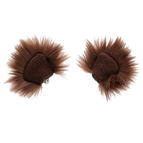 brown Pawstar clip in hair bair ears for cosplay costume and halloween.