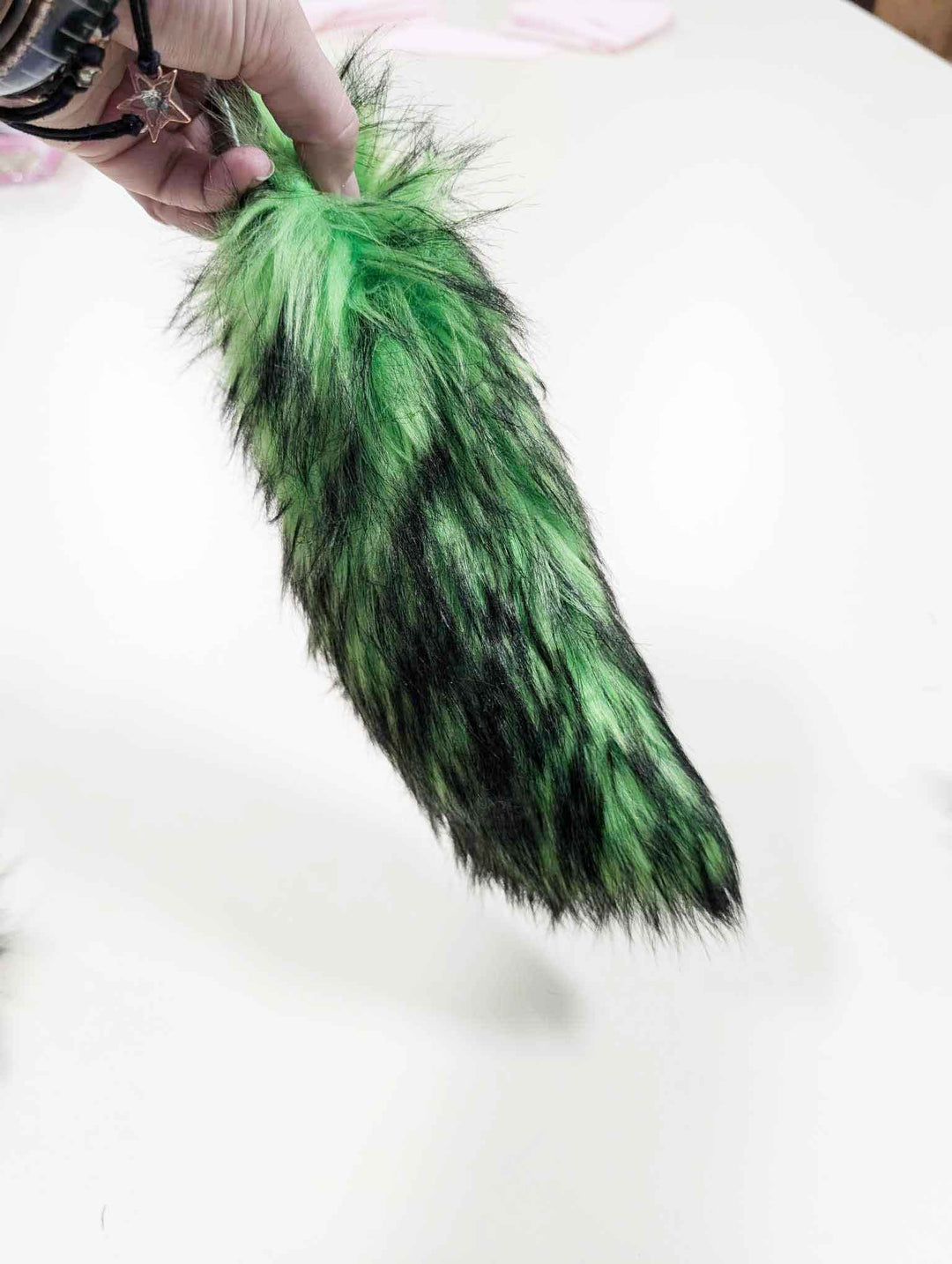 Micro Wolf Tail Keychain - Wild Wolf Fur