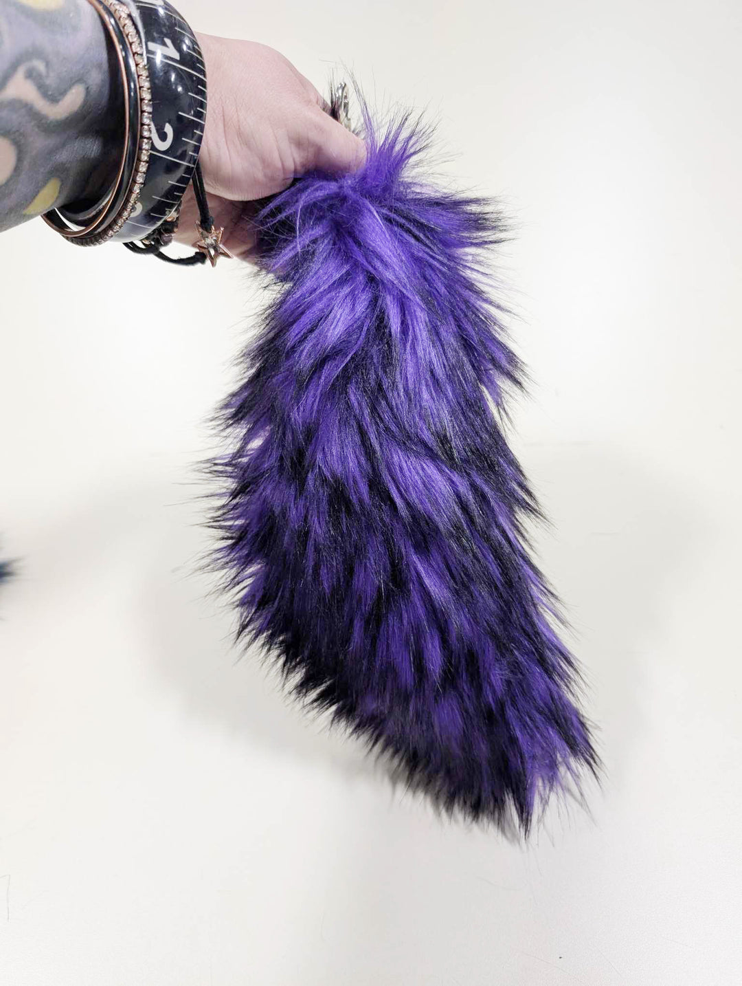 Micro Wolf Tail Keychain - Wild Wolf Fur