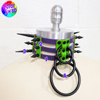 ☆ Color-Swap Spike Waterfall Cage Collar