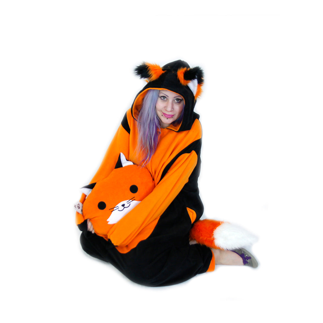 Fox Yip Kigurumi - Pawstar kigu onesie Japanese furry fursuit pj pajamas orange