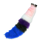Pride Flag Tail - Pawstar Pawstar Tails canine, cosplay, costume, fox, furry, pride, ship-15, ship-15day, Tail