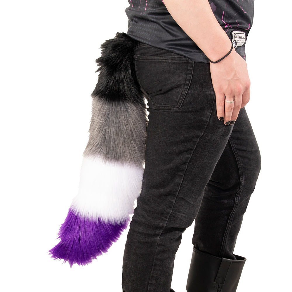 Pride Flag Tail - Pawstar Pawstar Tails canine, cosplay, costume, fox, furry, pride, ship-15, ship-15day, Tail