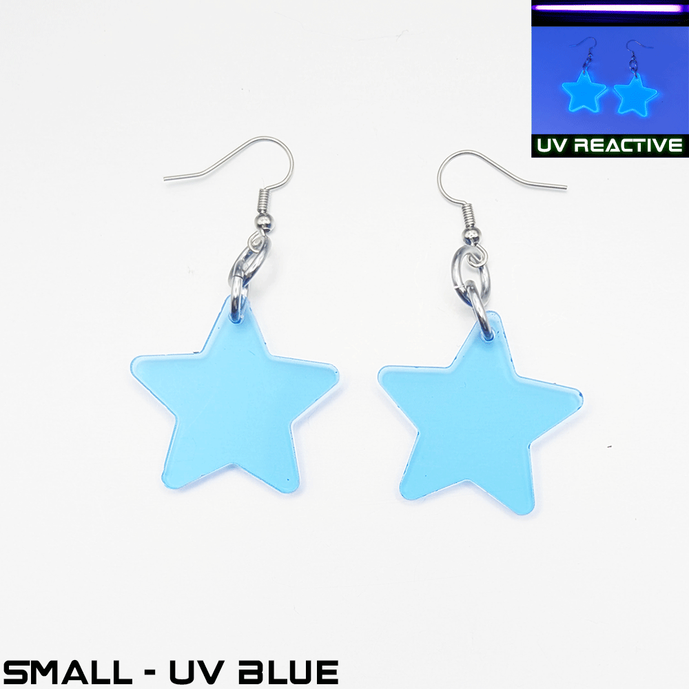 Pawstar Star acrylic earrings