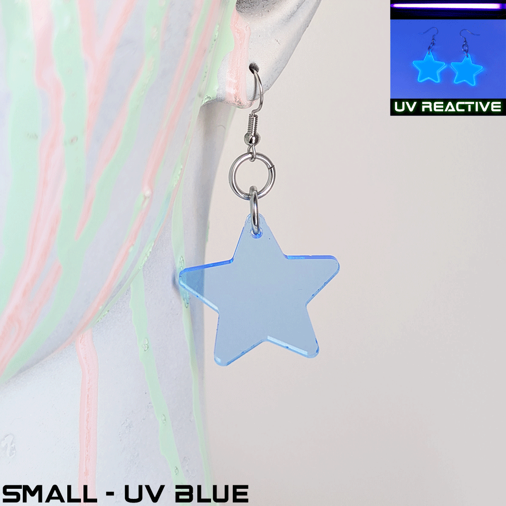 Pawstar Star acrylic earrings