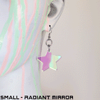 Pawstar Star acrylic earrings