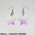 Pawstar Star acrylic earrings