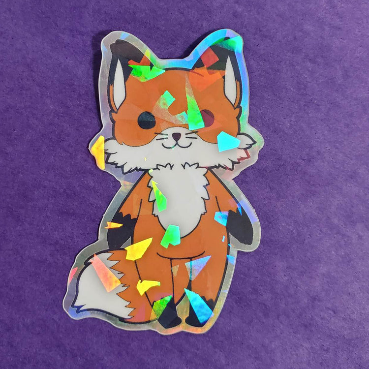 Chuffins the Happy fox stickers by Pawstar