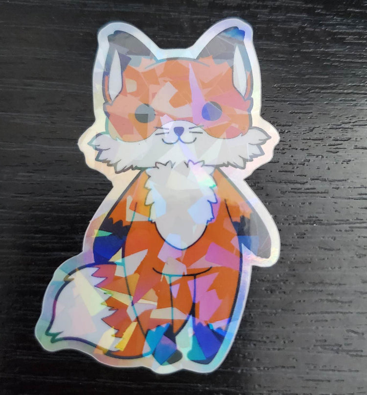 Chuffins the Happy fox stickers by Pawstar
