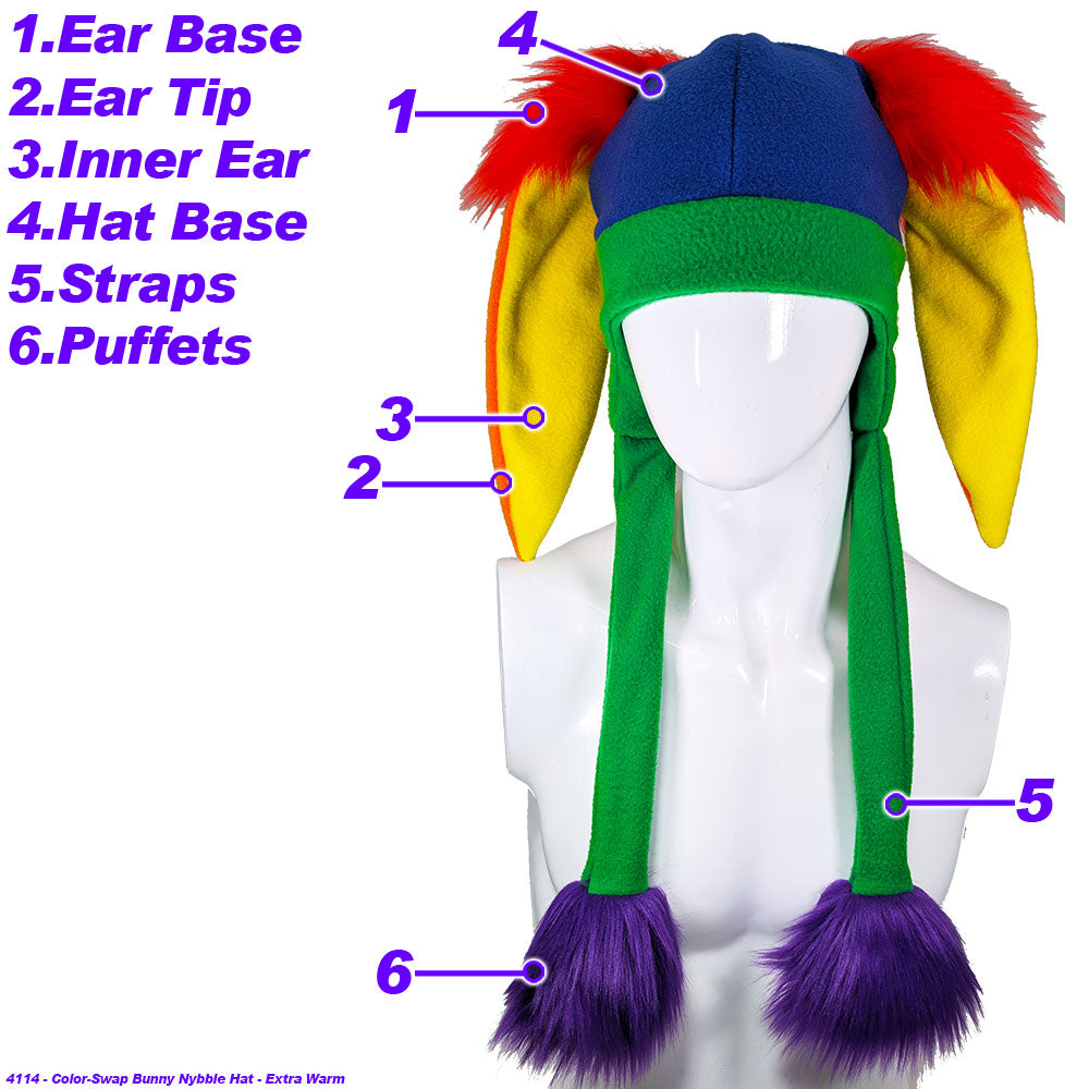 ☆ Color-Swap Bunny Nybble Hat - Extra Warm