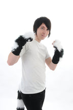 Stripey Paw Warmers - Pawstar Pawstar PawWarmers cosplay, costume, furry, hand paws, paw, pawwarmer, ship-15, ship-30day