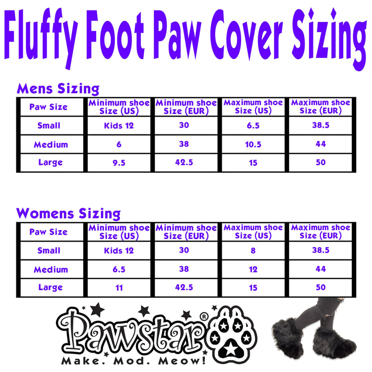 ★ CUSTOM - Fluffy Paw Foot Covers ★ - Pawstar Pawstar Foot Covers custom, foot paws, fursuit