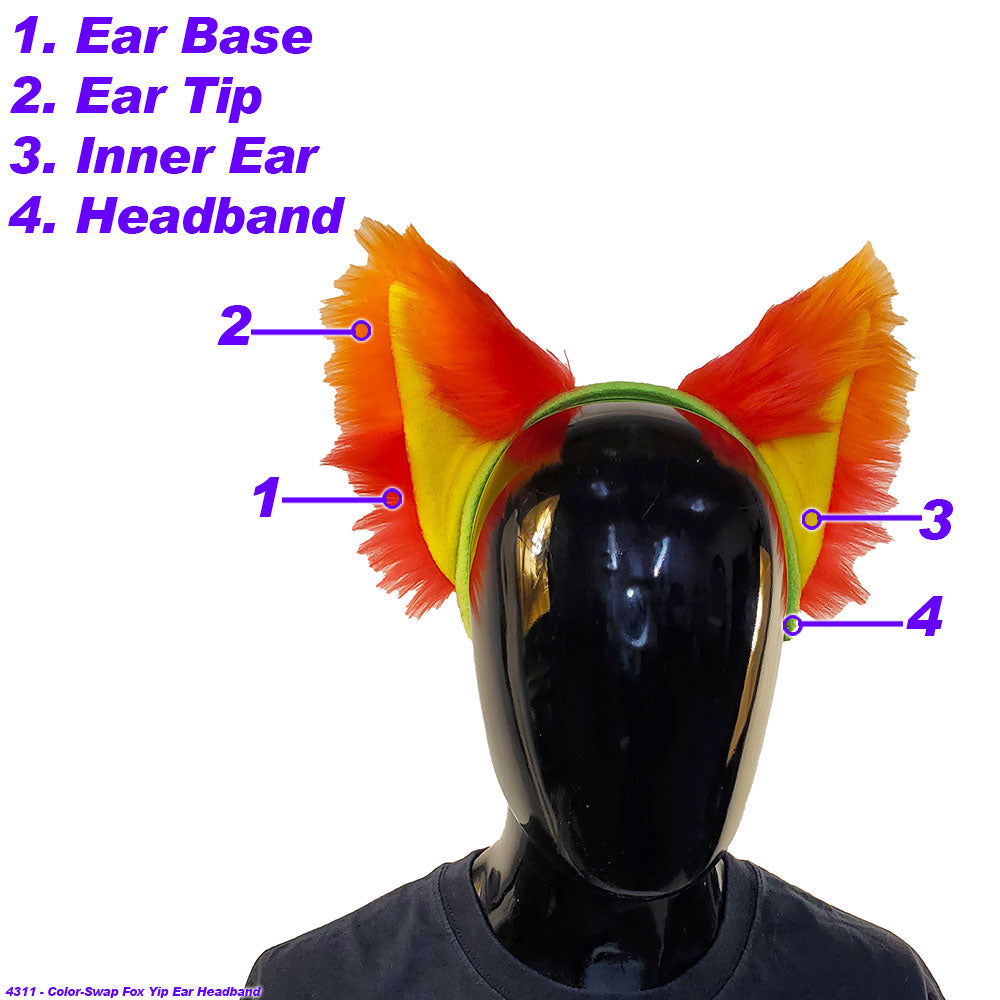 ☆ Color-Swap Fox Yip Ear Headband