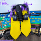 Pawstar Color-Swap Fursonic Bunny Headphone Ears - bunny ear headphone adapters for costumes, cosplay, fursuit, fashion, therian