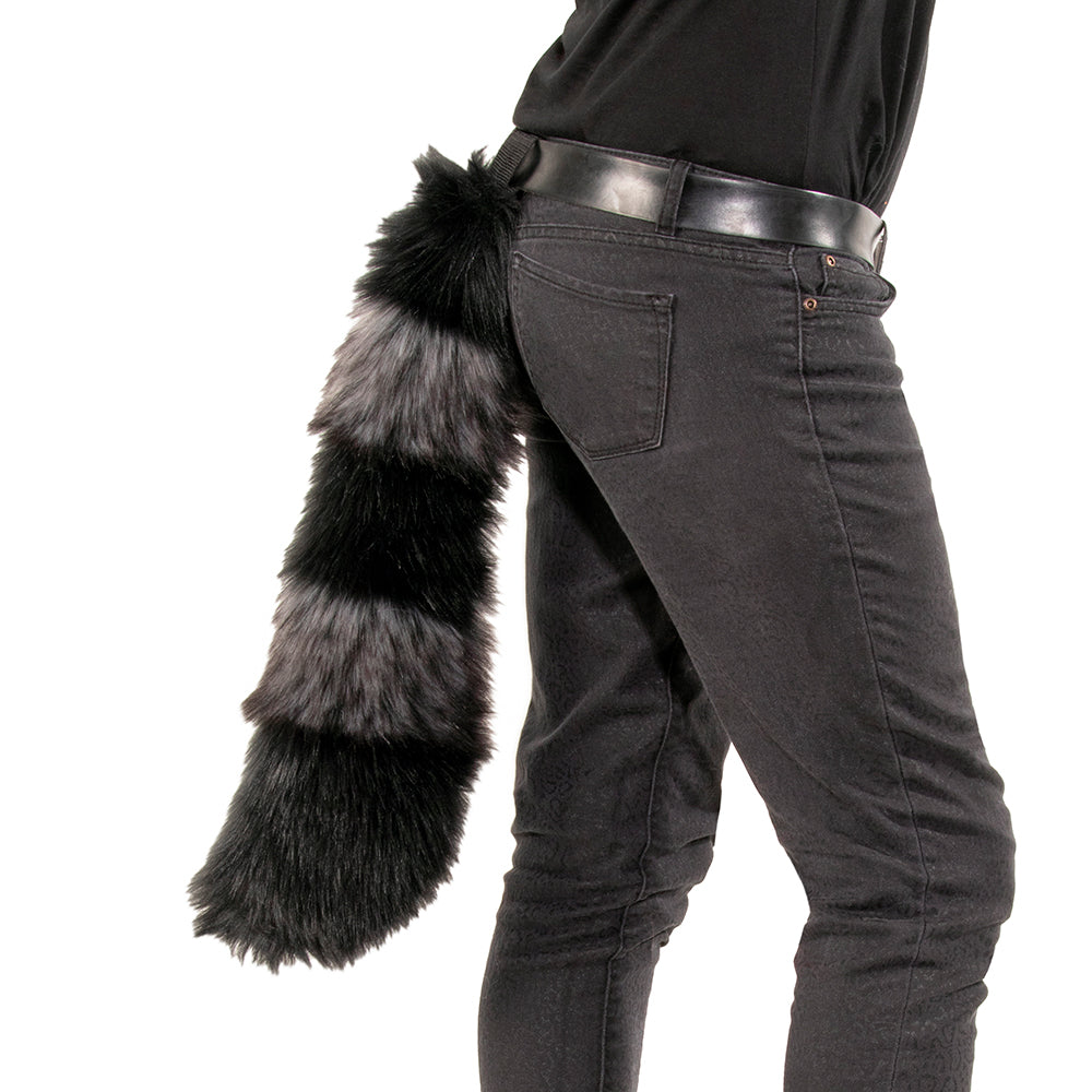 Pawstar custom commission color-swap raccoon tail for cosplay racket