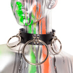 Uber Tri-Ring Collar - Pawstar dsfusion Leather leather, ship-15, ship-15day