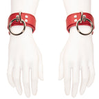 DSFusion Dark Star Fusion Pawstar goth cybergoth punk cyberpunk rave raver festival dog fashion for furry furries Deluxe Fleece Lined Wrist Cuff Set Red