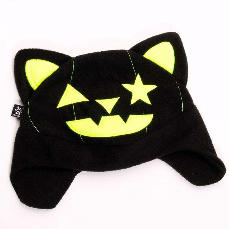 Pawstar Halloween kitty cat pumpkin goth emo scene hat beanie