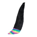 Rainbow Fur Tipped Full Fox Tail - Pawstar Pawstar Tails canine, cosplay, costume, fox, furry, nrain, ship-15, ship-15day, tail