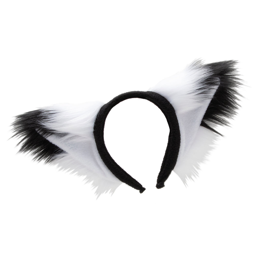 White Fox Ears - Pawstar Fox Yip Ear Headband - fox ears headband for costumes, cosplay, fursuit, fashion, therian. Made in the USA since 2003.