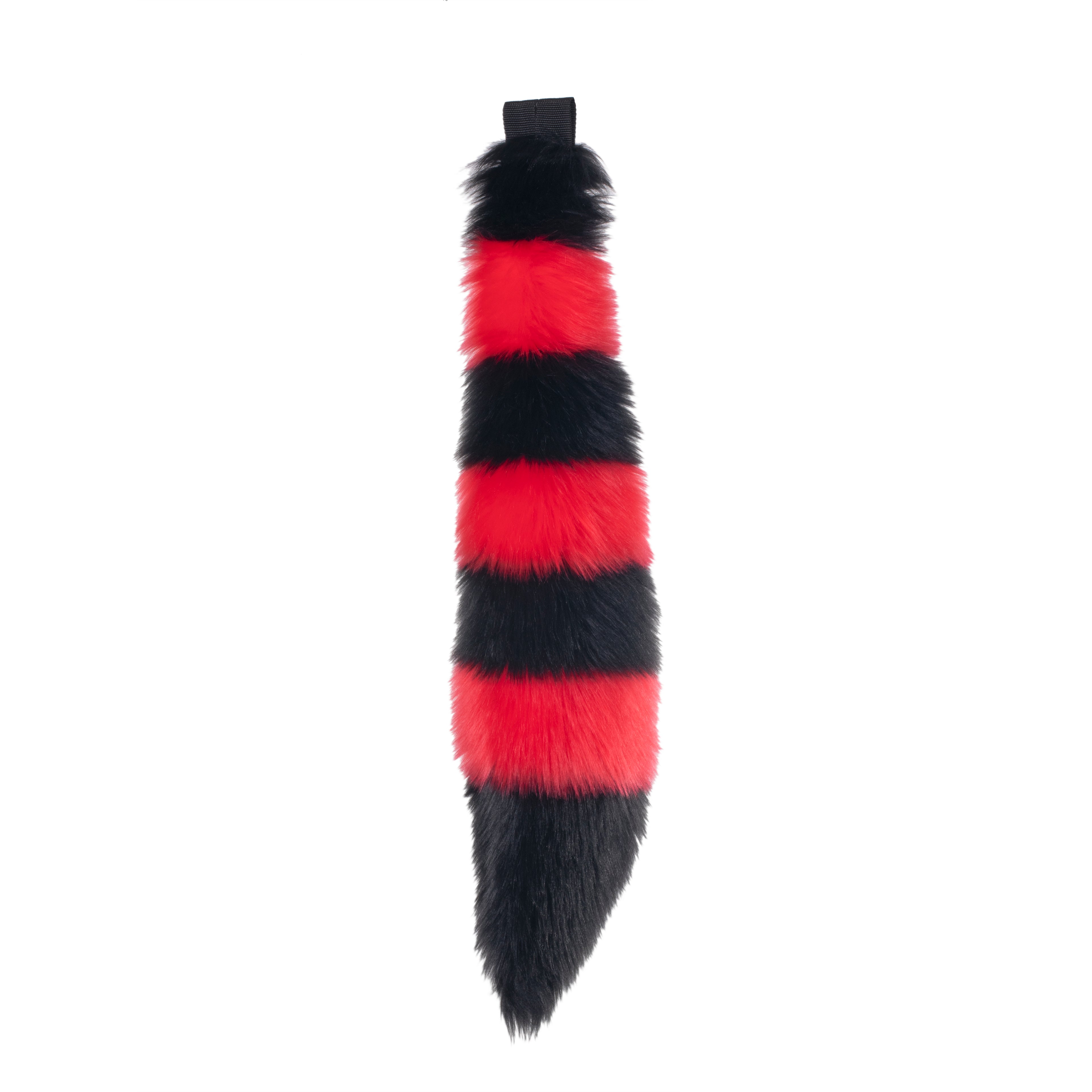 Stripey Full Fox Tail - Pawstar Pawstar Tails canine, cosplay, costume, fox, furry, ship-15, ship-15day, tail