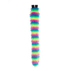 Rainbow Fur Kitty Tail - Pawstar Pawstar Tails cat, cosplay, costume, Feline, furry, nrain, ship-15, ship-15day, tail