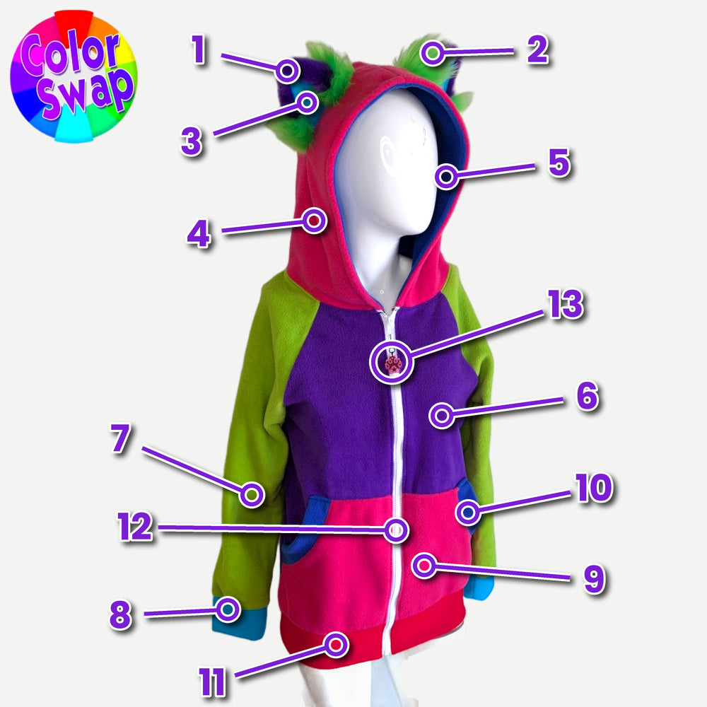 ☆ Color-Swap Kitty+ Hoodie