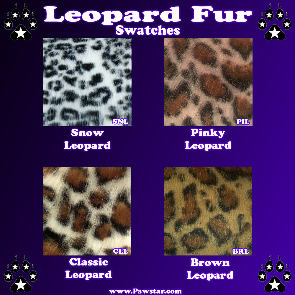 ✧ Leopard Fluffy Fur Cuffs [Discontinued Product]