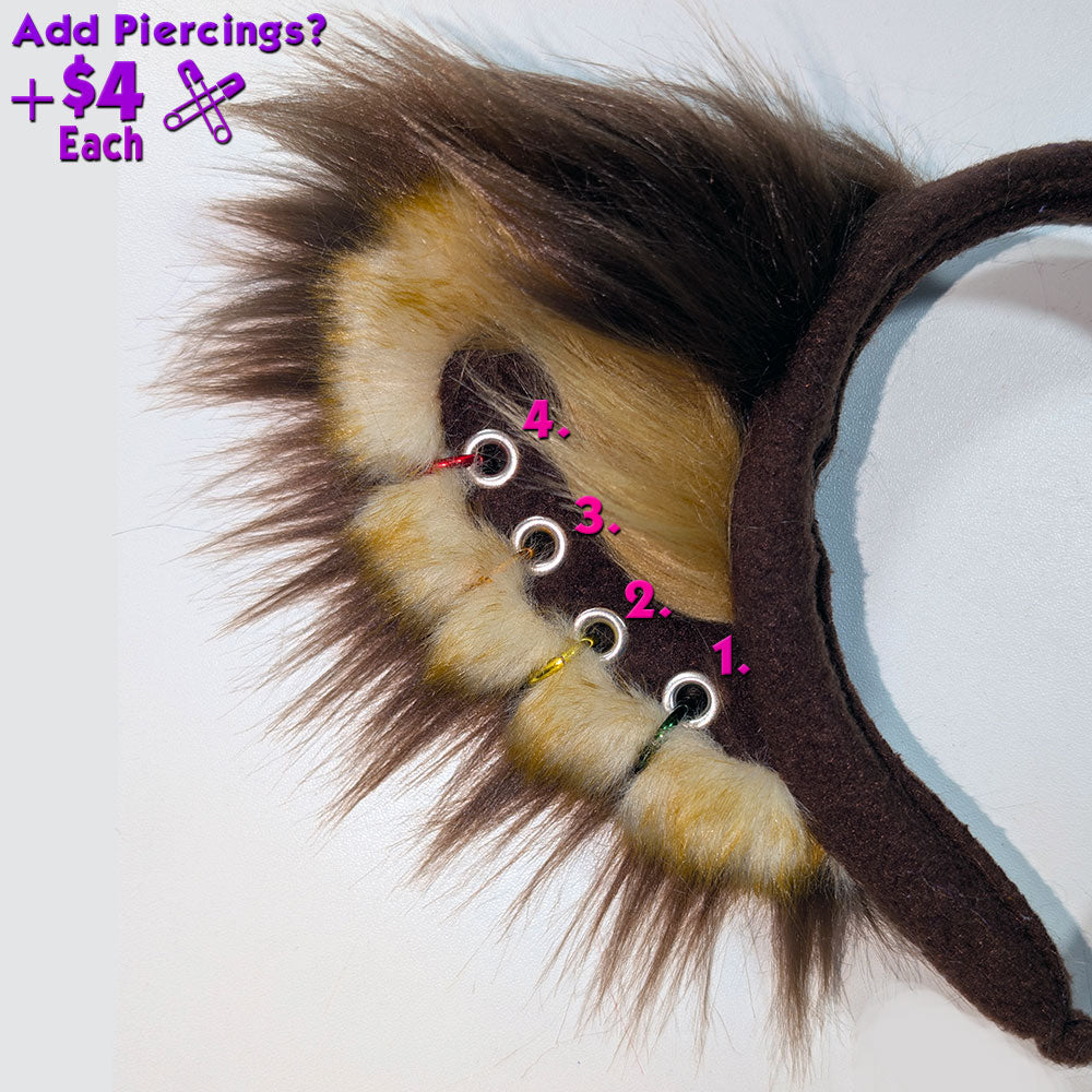 Raccoon / Tanuki Ear Headband